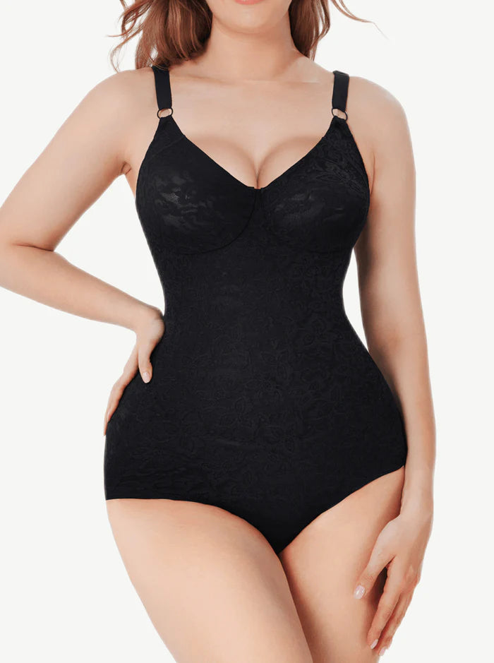 V-neck Lace Body suit Abdominal Shaping