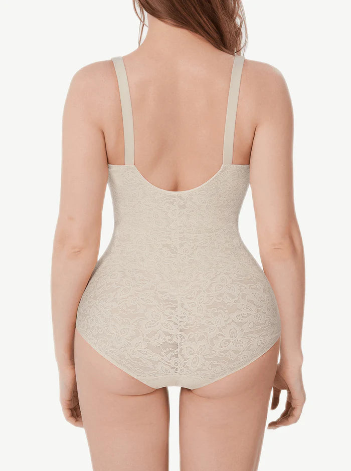 V-neck Lace Body suit Abdominal Shaping