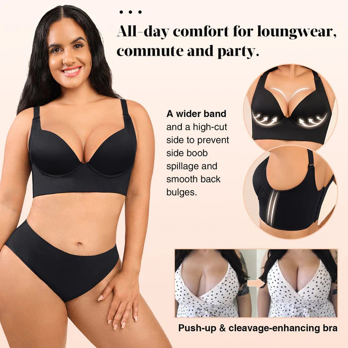 Fashion Deep Cup Bra Hides Back Fat