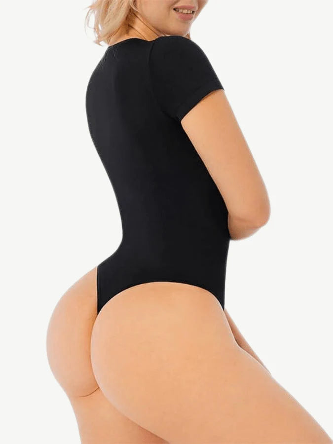 Seamless One-Piece Short-Sleeved Bodysuit
